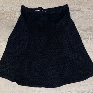 Sandro black knit skirt
